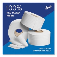 Scott 67805 2-Ply 3.55″ x 1000′ Septic Safe Bathroom Tissue – WHT (12/CT) New