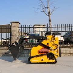 New Skid Steer Loader 24HP 4-in-1 Bucket 3-stage hydraulic pump Free Shipping