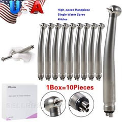 Dental High Speed Handpiece Push Button Air Turbine 4 Hole Midwest 10pcs/1 Pack