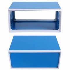 Electronic Enclosures Metal Enclosure Project Case DIY Box Junction Case Blue