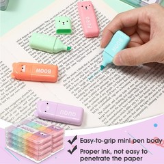 60 Pcs Cute Mini Bear Highlighter Pens Kawaii Highlighter Set Back to School …