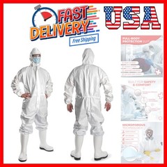 Disposable Microporous Coated Coverall Suit with Elastic Wrists, Elastic Ankl…