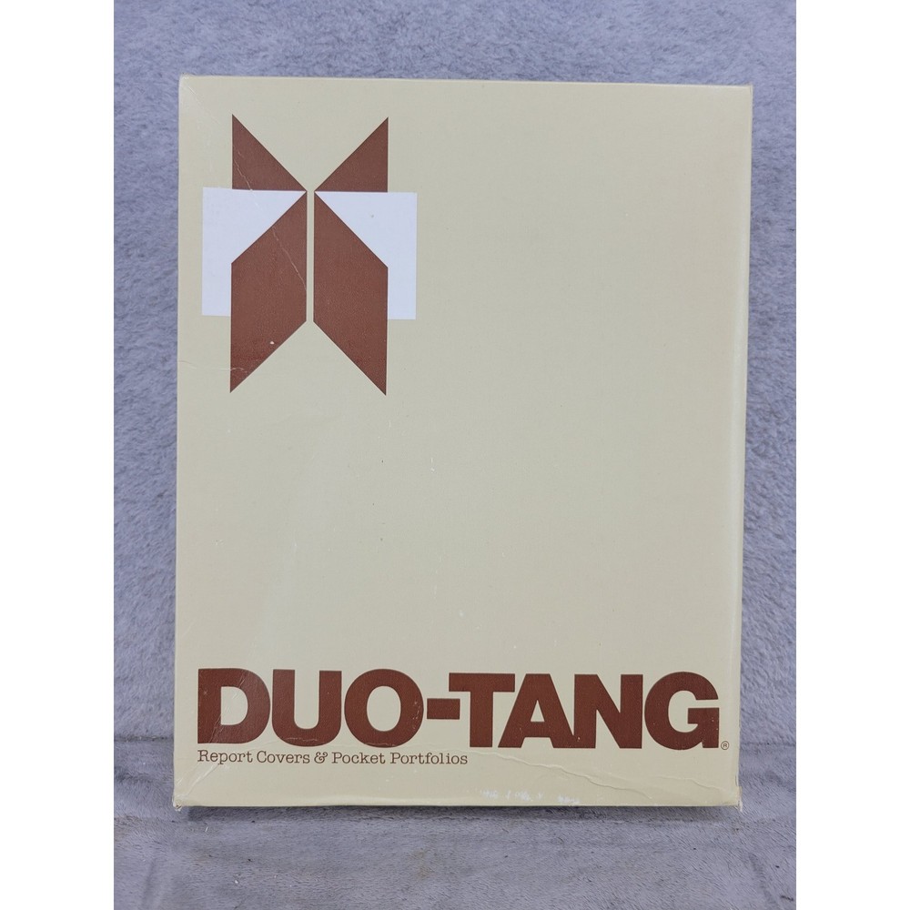 Duo-Tang 50125-44 Double Pocket Portfolio Tan 8.5×11 25 Count Vintage Made in US
