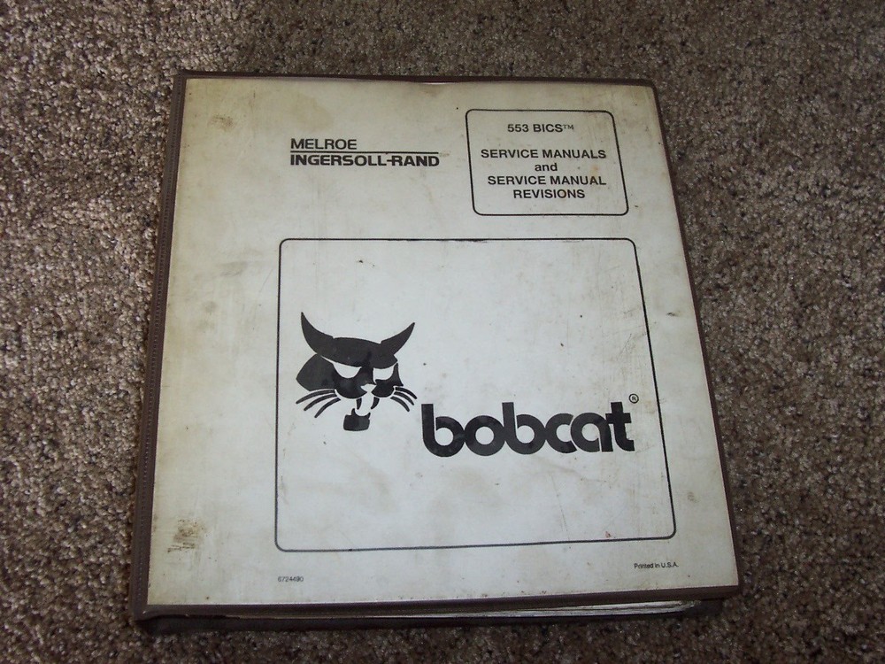 Bobcat Ingersoll Rand 553 BICS Skid Steer Loader Shop Service Repair Manual xz