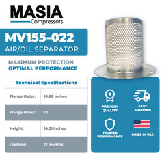 GA-55 8000 Hours Filter Kit (1613-9503-00, 1622-4601-80, 1622-3656-00)