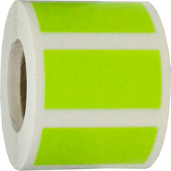 Rectangle Color Stickers | 0.75 x 1.5″ Inch | 500 Pack | Pick One Color
