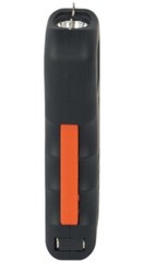 POWERFUL SQUEEZE POLICE Defense Black Stun Gun Rechargeable LED FLASHLIGHT w/Pin
