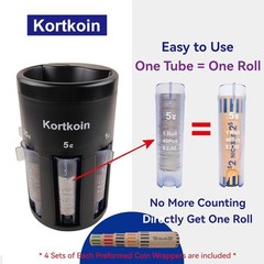 Automatic Coin Sorter 5 In 1 Coin Counter Machine Coin Wrappers Change SortingVi