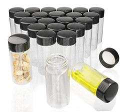 JIUWU 20 Pack, 20 ml Clear Glass Vials with Screw Caps 5 Dram Small Size…