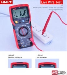 UNI-T TRMS Digital Multimeter AC DC Voltmeter Ammeter Ohmmeter Temp Cap NCV Test