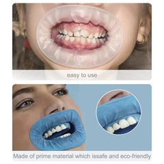 10Pcs Dental Sterile Rubber Dam Cheek Retractor Soft Lip Mouth Opener Disposable