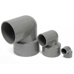 PVC Reduced Angle 90 Degree PVC-U Adhesive Fittings Reducing Angle 20mm-110mm