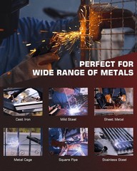200A ARC Welder 110V/220V LED Portable Stick/Lift TIG/MMA Synergic IGBT Inverter