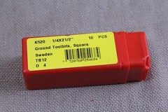 7 pcs NOS Dormer Sweden 1/4” X 1/4” X 2-1/2” HSS Tool Bit Lathe Cutter