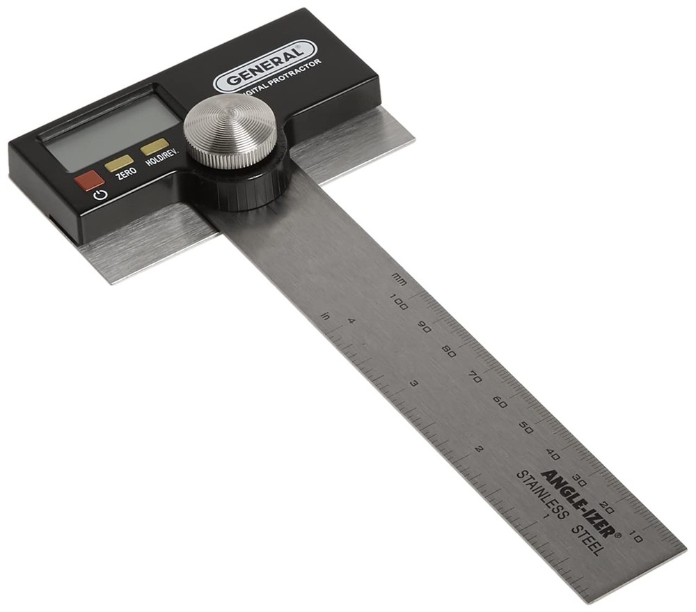 General Tools 1702 6Inch Stainless Steel Pivoting Arm Digital Protractor