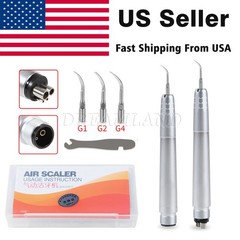 Dental Ultrasonic Air Perio Scaler Handpiece Scaling 2/4-Holes 3 Tips G1 G2 G4