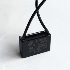 CBB61 250V Capacitor 2 wires 2/3/3.5/4/5/5.5/6/6.5/7/8/9/10/12/15/18/20/25/30 UF