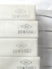 (10) ABC 50ohm 50 OHM 10w 10 WATT 5% ceramic resistor New QUALITY Made In Korea.