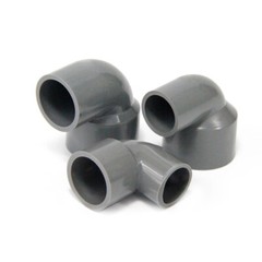 PVC 90° Elbow Reducing Pipe Fitting Reducer Socket Coupling I.D. 20mm-110mm Grey