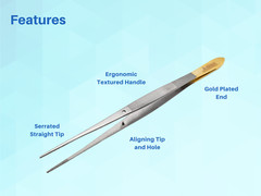Tweezers Straigh6″ High Precision Surgical Lab Tweezers Set of 3 ARTMAN