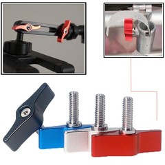 1/4 Clamping Thumb Screw Tee Wing Knob Head Hand Grip Bolts Aluminum M4 M5 M6 M8