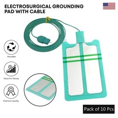Electrosurgical Grounding Pad Pre-attached Cable Bipolar Electrosurgical ESU Pad