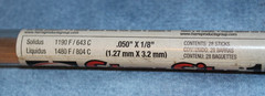 Harris Stay Silv 15 15% .050″ X 1/8″ Silver Brazing Alloy Rods (Lot of 3 Rods)