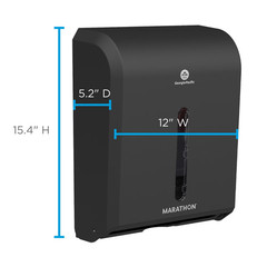 Marathon Automated Hardwound Paper Towel Dispenser Black Touchless New