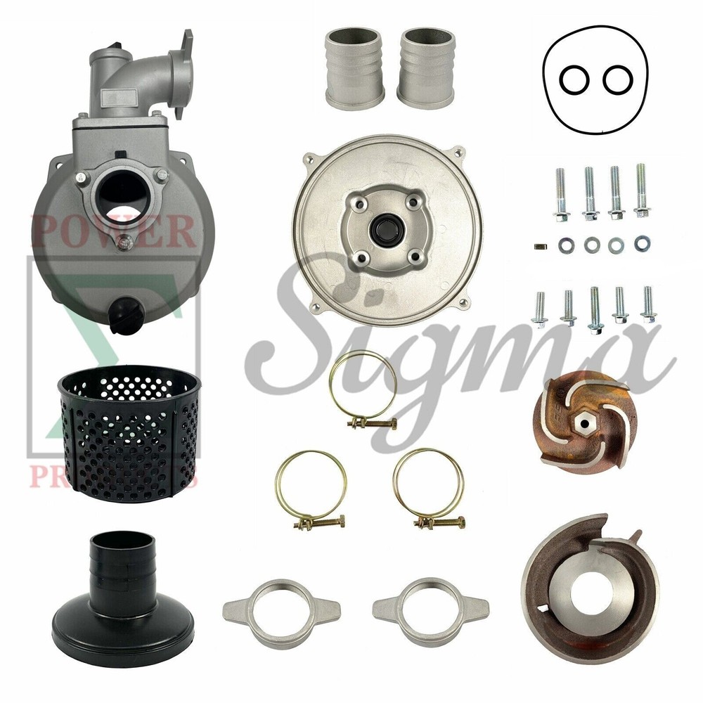 Sigma Semi-Trash Water Pump ONLY For Straight Keyed Shafts 2″ in Ports NPT