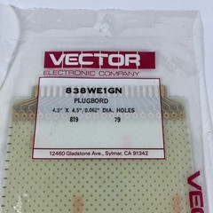 4 NOS Vector Vectorbord 838WE1GN Plugbord 6.5″ x 4.5″ / 0.062″ Holes Plugboards