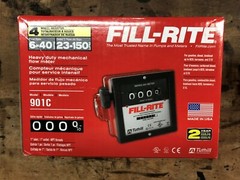 Fill-Rite 901C 6-40 GPM 4-Digit 1 Inch Mechanical Fuel Transfer Meter Gallons