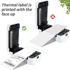 Fanfold 4 X 6 Direct Thermal Labels White Perforated Shipping Labels, 500Pcs per
