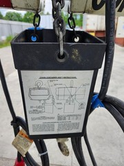 Coffing EC4006 2 Ton 120V 8′ Lift 6 fpm Top Hook Electric Chain Hoist Used Works