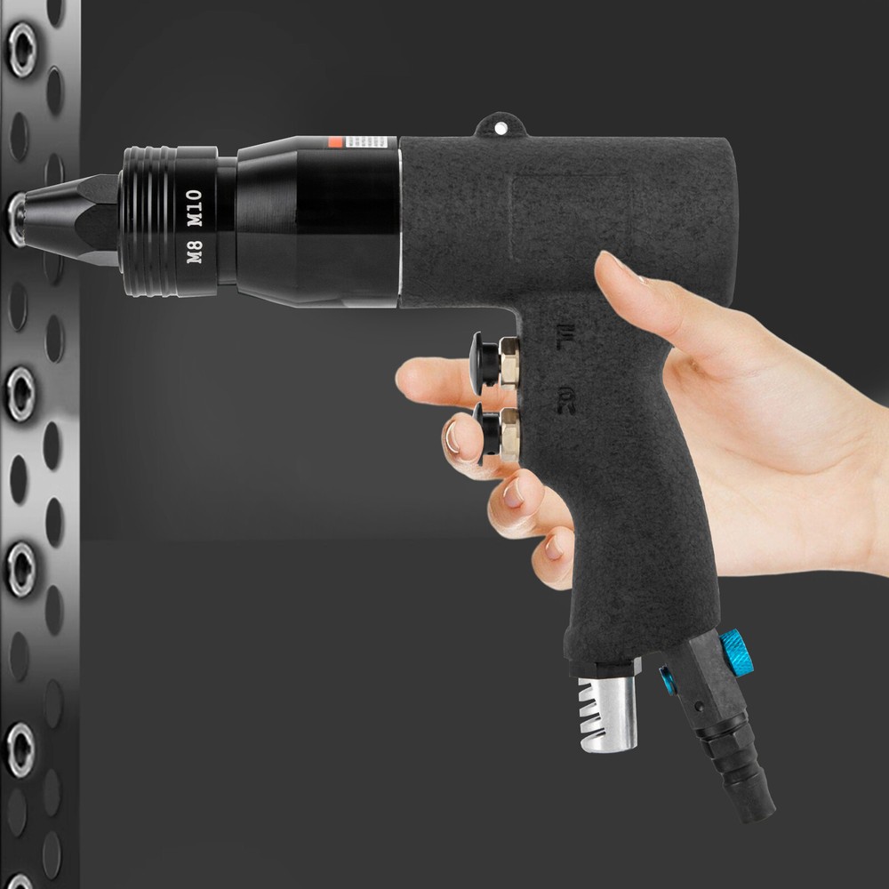 1/4inch Pneumatic Rivet Nut Gun&M5, M6, M8, M10 Gun heads Pneumatic Nutsert Tool