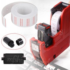 600PCS/Roll White Price Paper Tag Sticker Gun Labels Refill Ink Roll For MX 5500