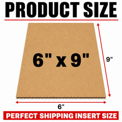 6×9 Corrugated Cardboard Pads Inserts Filler Sheets 32 ECT Shipping Support