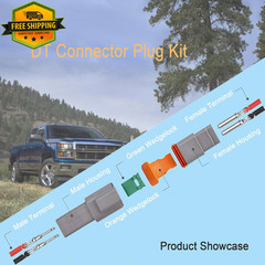 Deutsch DT 2 Pin Waterproof Electrical Wire Connector Kit for Car Truck Boat