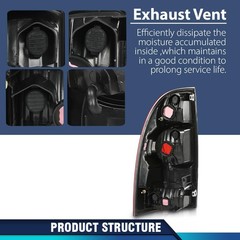 Tail Light Taillight Assembly w/o Bulbs Compatible with Toyota Tacoma