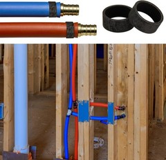 25/50/100 Pack 1/2″ PEX Copper Crimp Rings, 1/2“ × 25pcs,