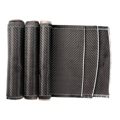 20*150CM Real Carbon Fiber Fabric Cloth Roll 3k 200gsm 2×2 Twill Weave Black