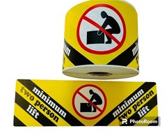 Heavy Lift Two Person Mimimum 2.5″ X 8″ Shipping Adhesive Labels 250 per roll