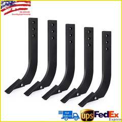 5 Pack Box Blade Shank 16″ Scarifier Shank W/ 3 Holes Box Scraper Detachable