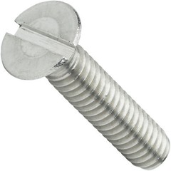 10-32 Flat Head Countersink Machine Screws Slotted Drive Stainless All Sizes