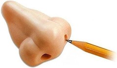 1Pc Mini Plastic Hand Powered Pencil Sharpener, Funny Nose, Student, Graphite…