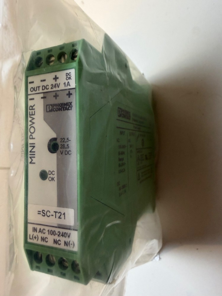 Phoenix Contact 24VAC Output Mini Power Supply MINI-PS-100-240AC/24DC/1