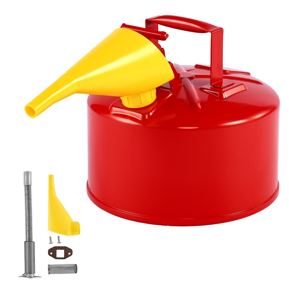 Safety Gas Can, 2.5 Gallon Type I Red Safety Can for Gasoline