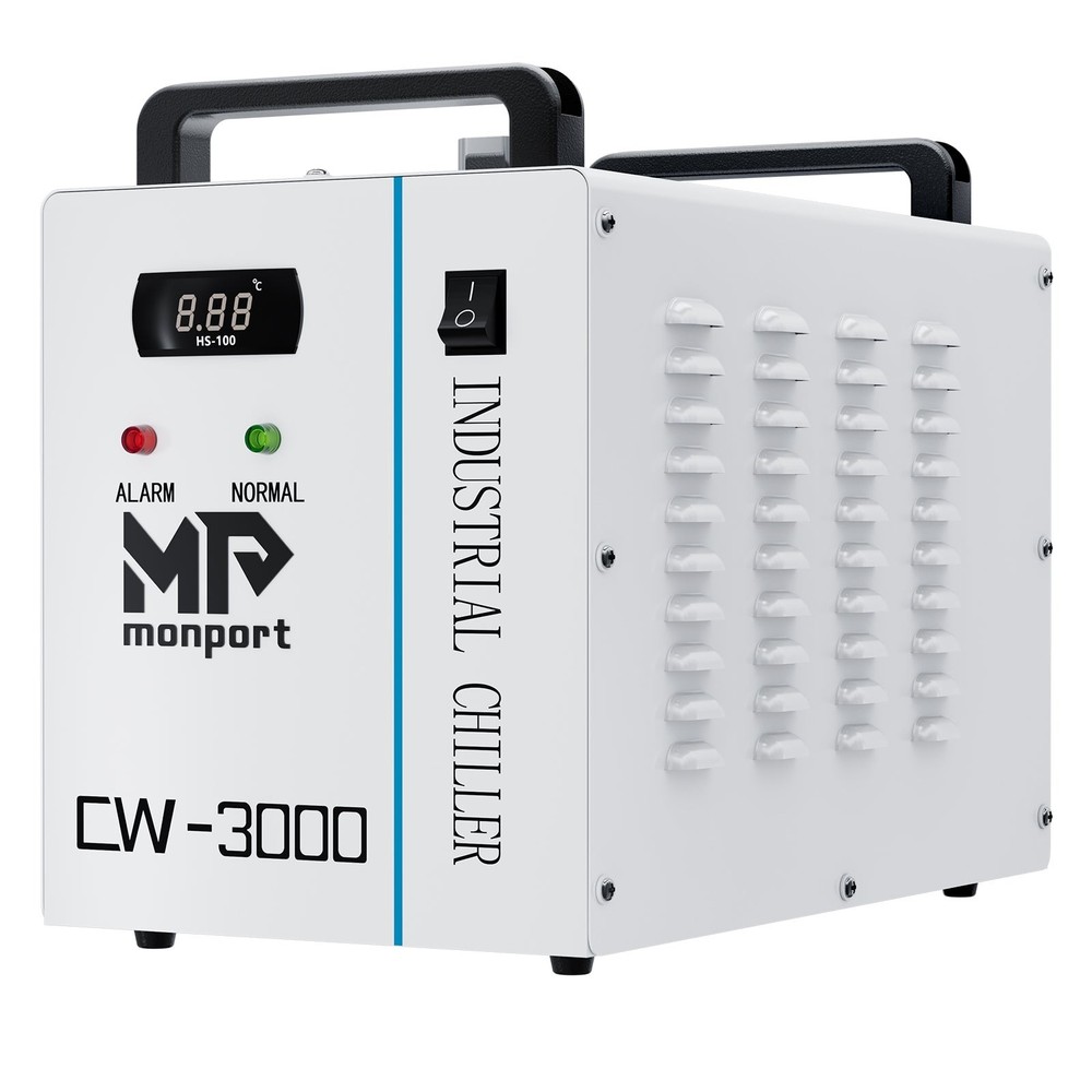Monport Industrial Water Chiller CW-3000 for 40W 60W 80W CO2 Laser Engraver
