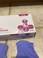 MedPride Powder-Free Nitrile Exam Gloves Large, Box/100