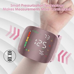 LED Digital Wrist Blood Pressure Monitor BP Cuff Gauge Test Machine