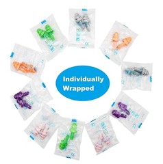 10-100 Pair Silicone Ear Plugs for Sleeping Shooting Swimming Hearing Protection